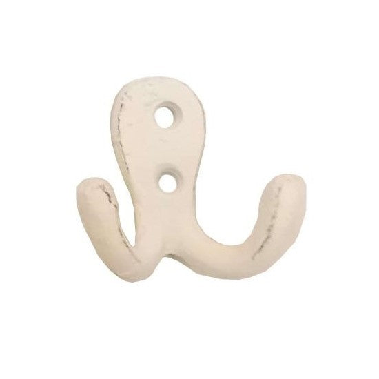 Antique White Arich Double Hook