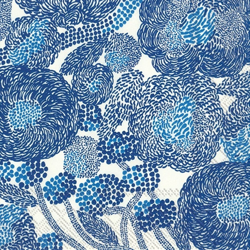 Mynsteri Cream Blue - Cocktail Paper Napkins - Pack/20
