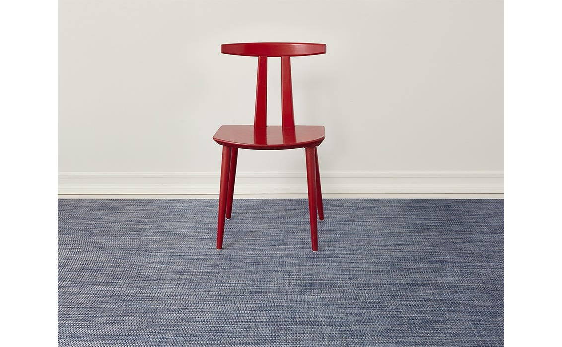 Chilewich Basketweave Woven Floor Mat, Denim