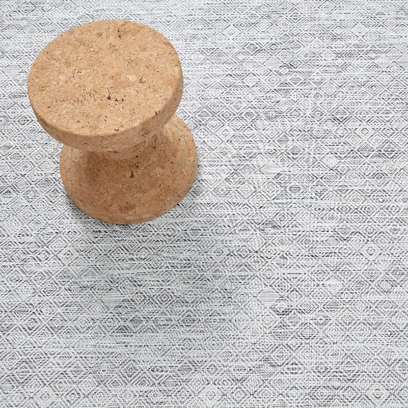 Chilewich Mosaic Woven Floor Mat, Black & White