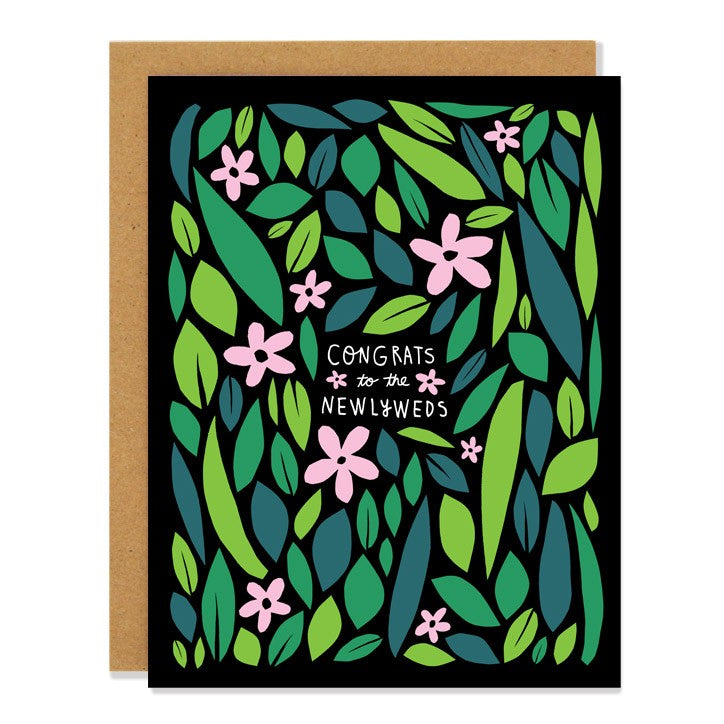 Congrats To The Newlyweds Wedding Card