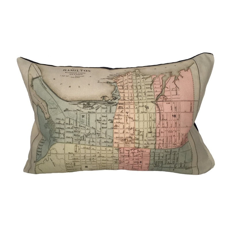 Hamilton Map Pillow