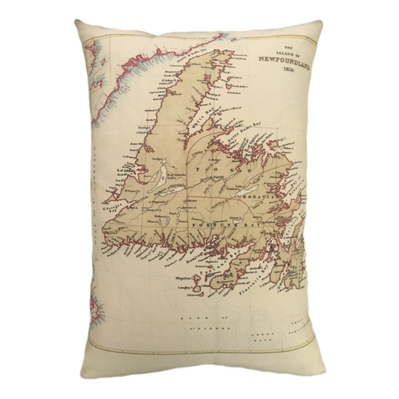 Newfoundland Map Pillow