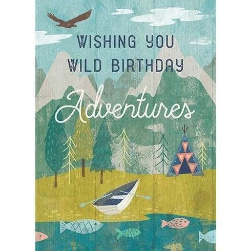 Wild Adventures Birthday Card
