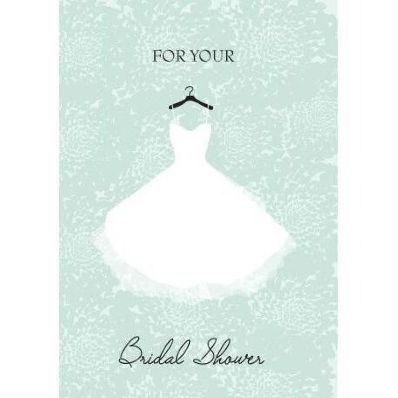 Shower Dress Wedding Card