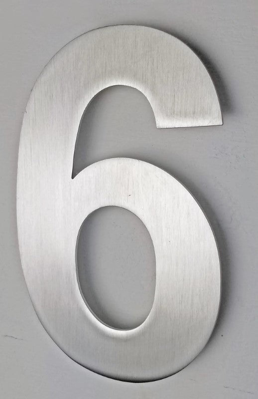 Stainless Steel Arial House Number 6/9
