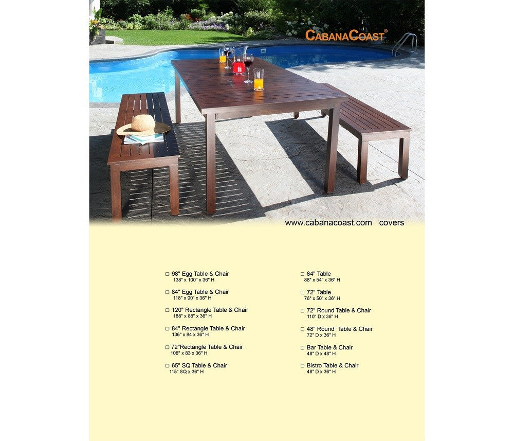 72" Round Table & Chair Cover