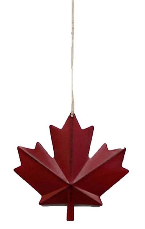 Red Maple Leaf Canada Ornament