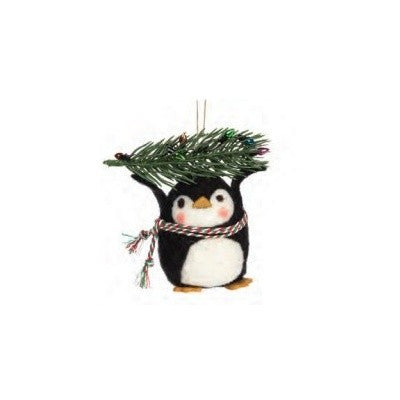Penguin Carrying Tree Ornament