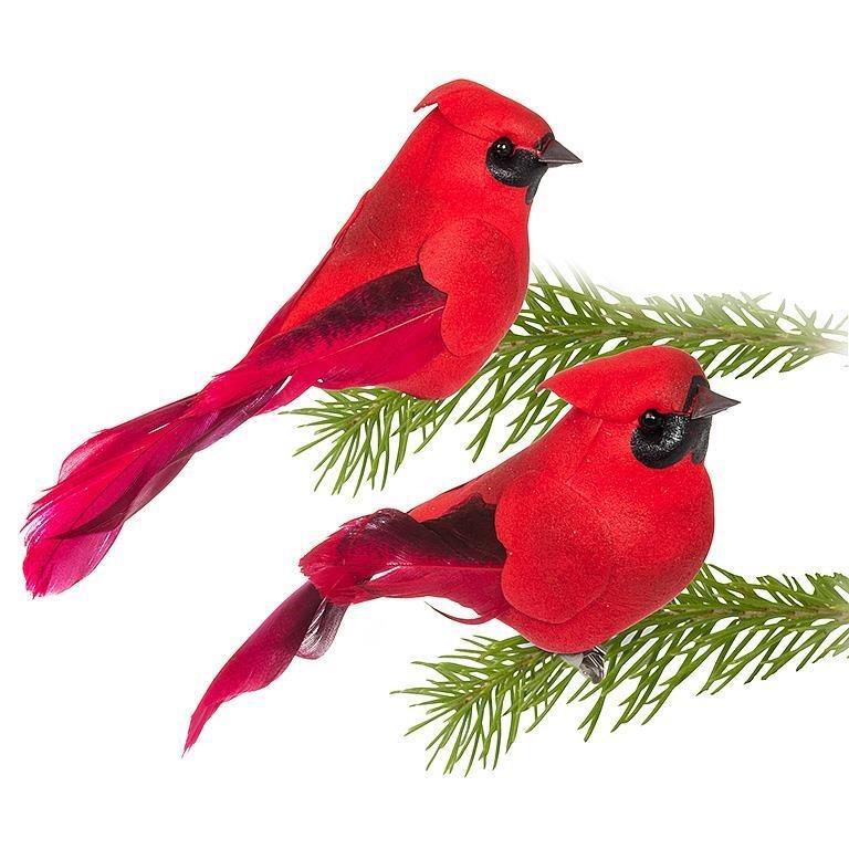 Cardinal Bird Clip Ornament