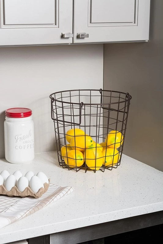 Round Hanging Wire Basket, Medium