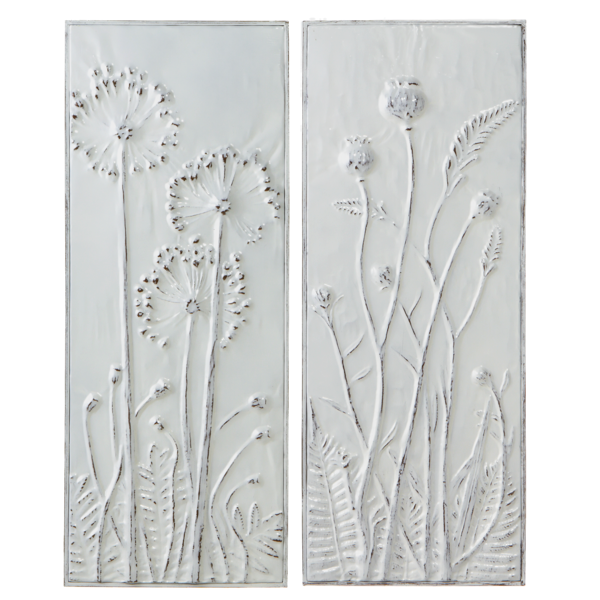 Embossed Flower Wall Art