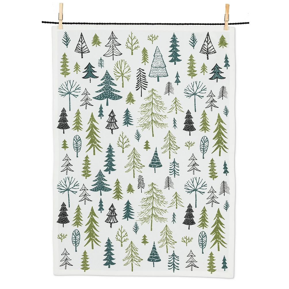 Allover Trees Cotton Tea Towel