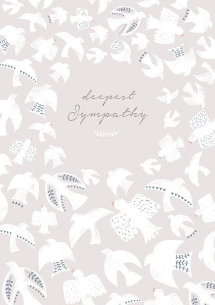 Doves Deepest Sympathy Card