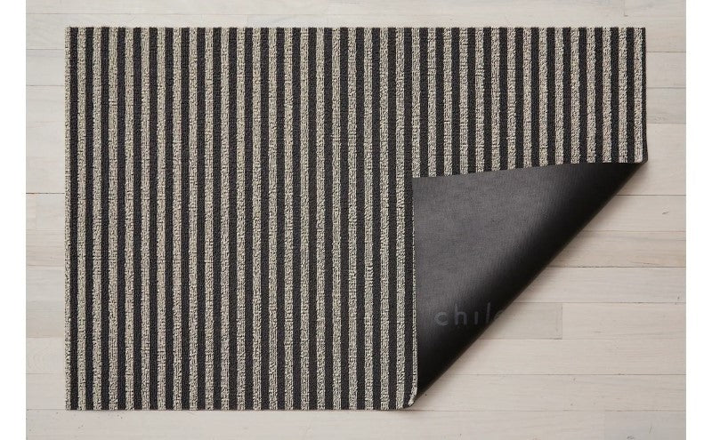 Chilewich Breton Stripe Shag Mat, Gravel