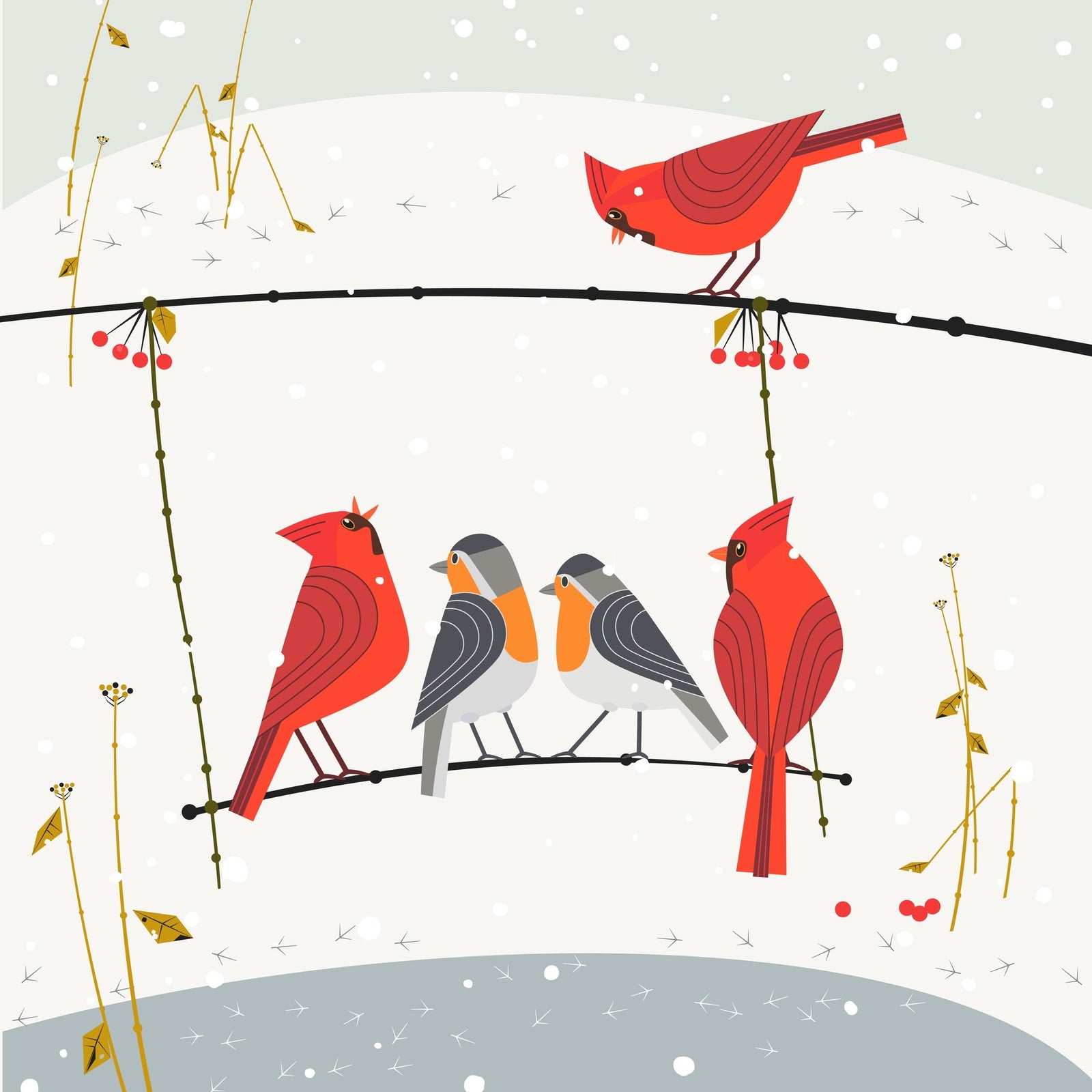 Birds Party - Luncheon Paper Napkins - Pack/20