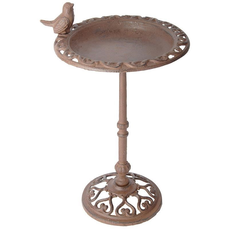 Small Cast Iron Bird Bath On Pole