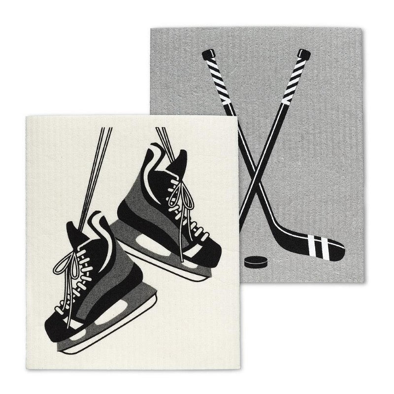 Hockey Swedish Dishcloth, Set of 2