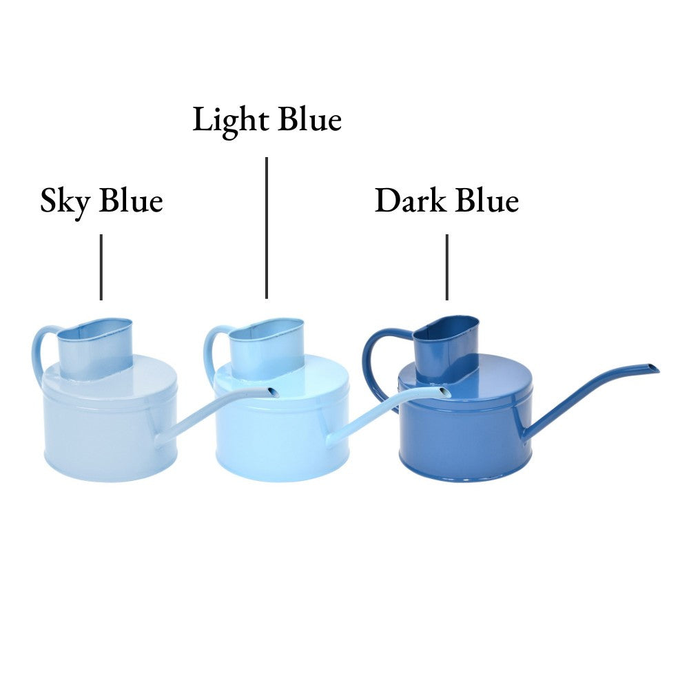 Blue Metal Watering Can, 1.25L