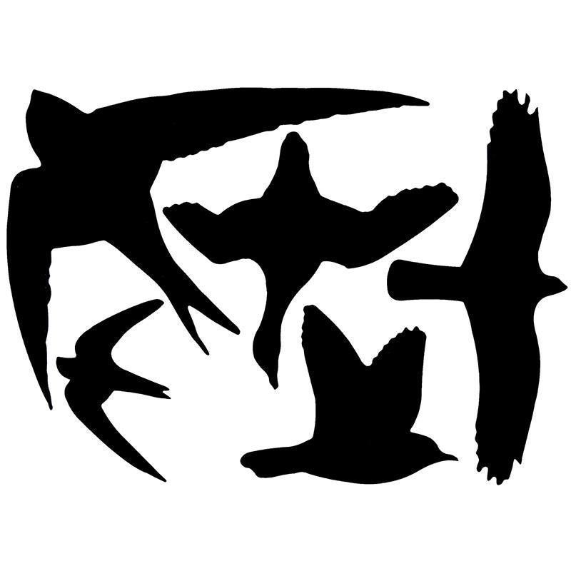 Birds Window Silhouette Sticker Decals