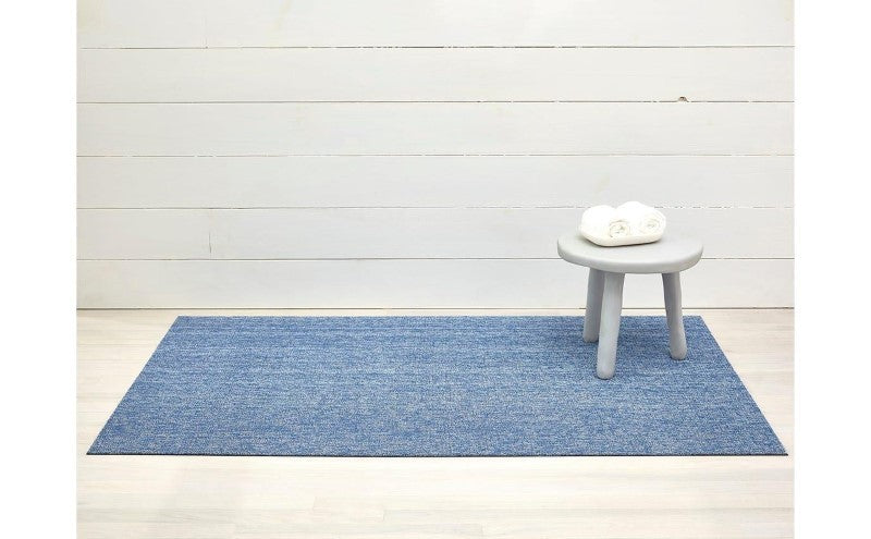Chilewich Indoor/Outdoor Heathered Shag Mat, Cornflower