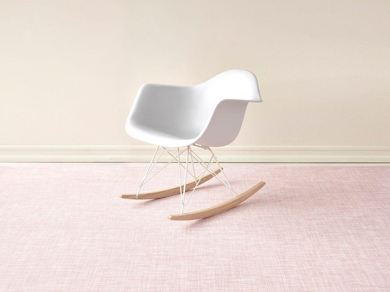 Chilewich Mini Basketweave Woven Floor Mat, Blush
