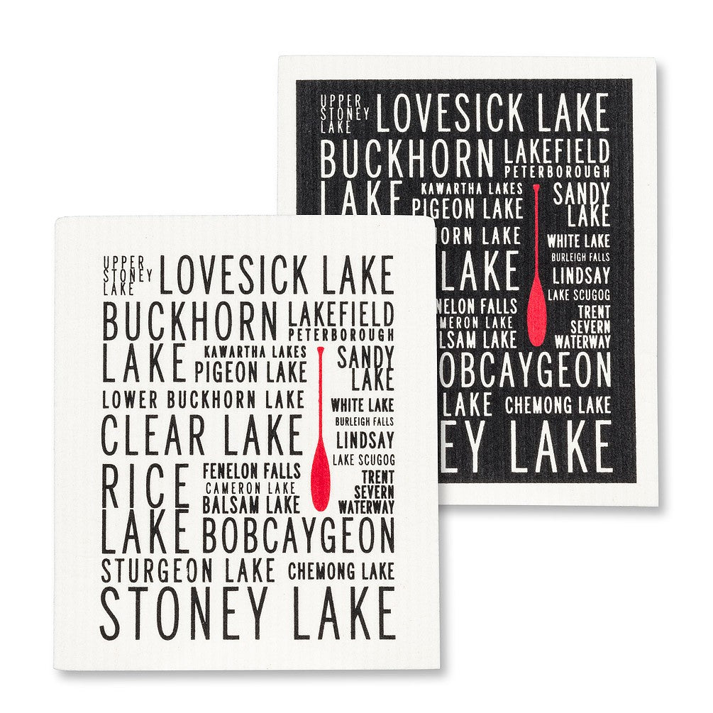 Kawartha Lakes Swedish Dishcloth, Set of 2