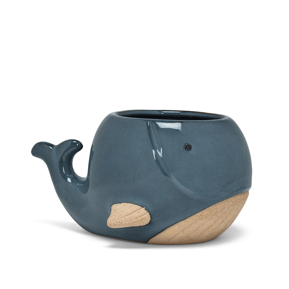 Blue Whale Planter, 5&quot;