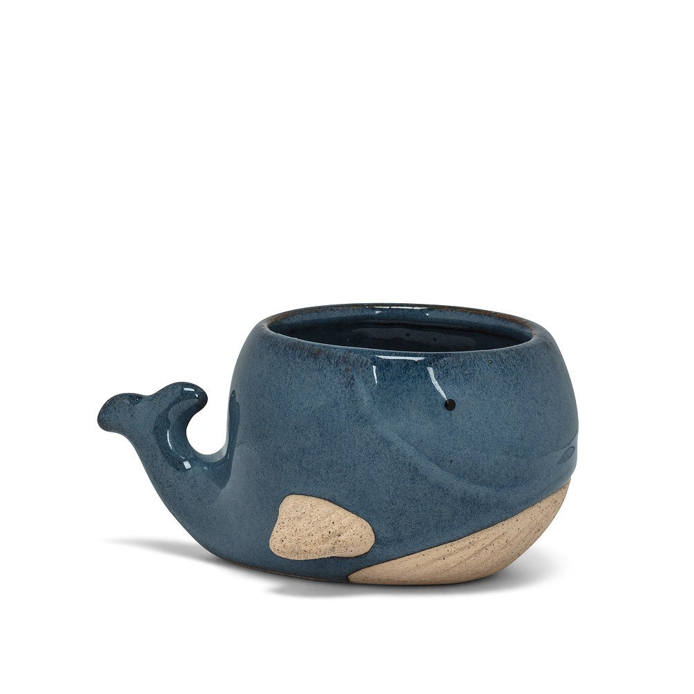 Blue Whale Planter, 3"