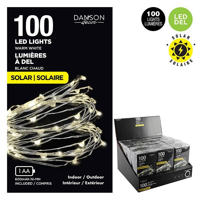 Danson Décor 100 LED Microdot Warm White Solar Lights