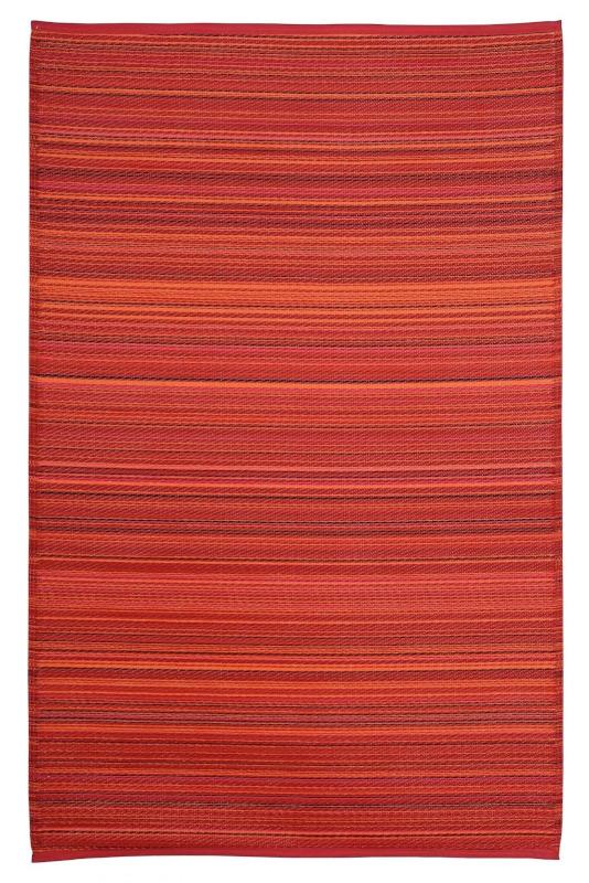 Red Stripes Outdoor Mat