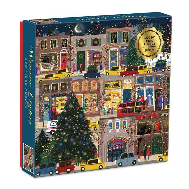 Winter Lights Foil Puzzle, 500 Piece