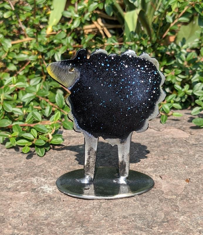 Black Sheep Garden Statue, 4"H