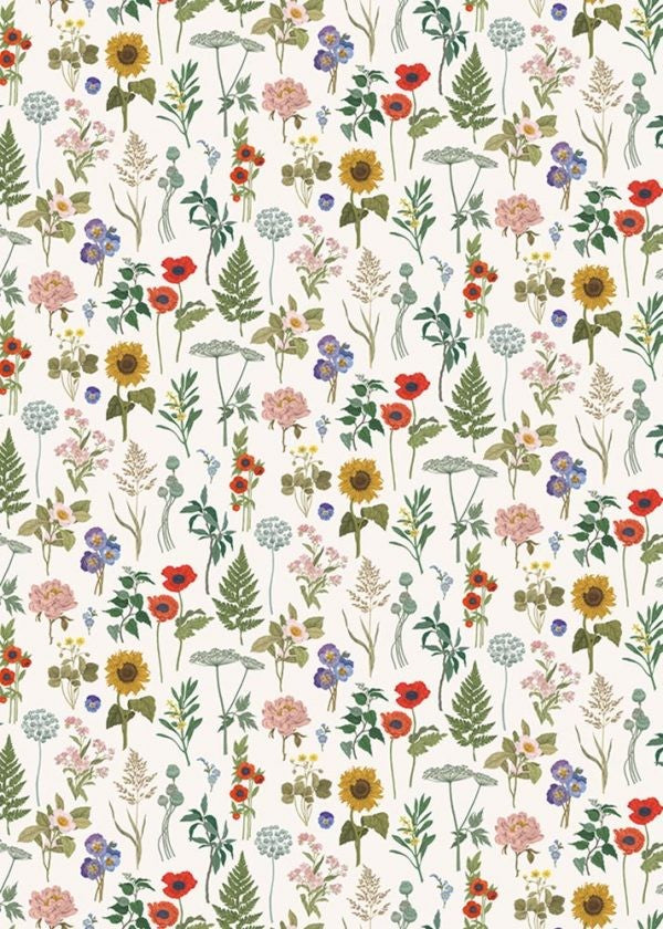 Wild Flower Gift Wrapping Paper, 3 meters