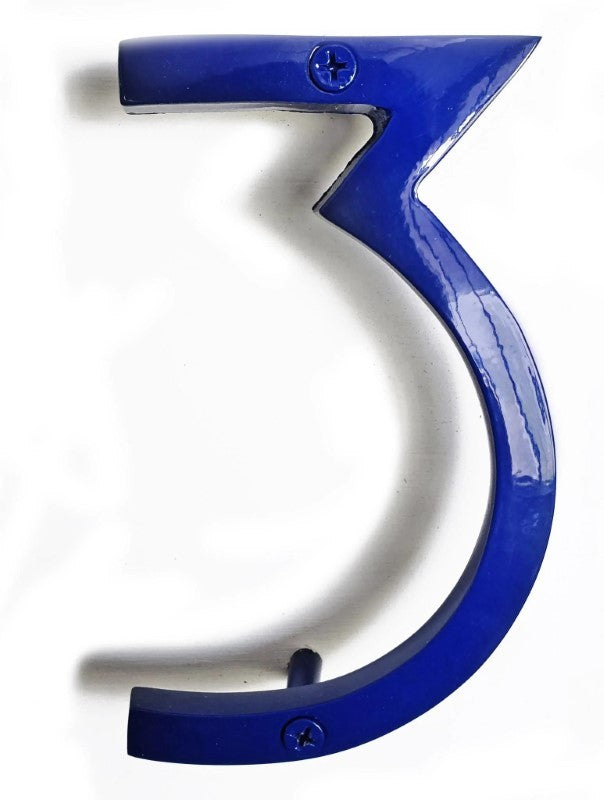 House Number 3 - Blue Aluminum