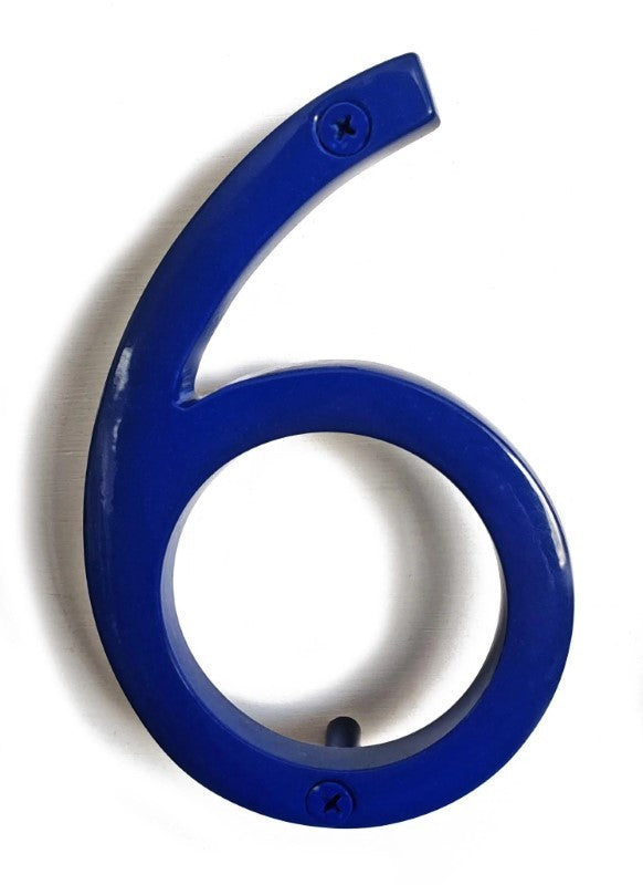 House Number 6/9 - Blue Aluminum