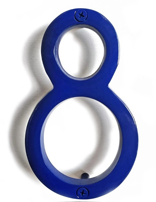 House Number 8 - Blue Aluminum