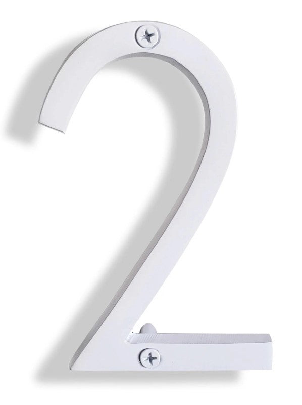 House Number 2 - White Aluminum