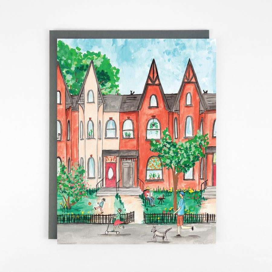 Made in Brockton Village Cabbagetown Greeting Card
