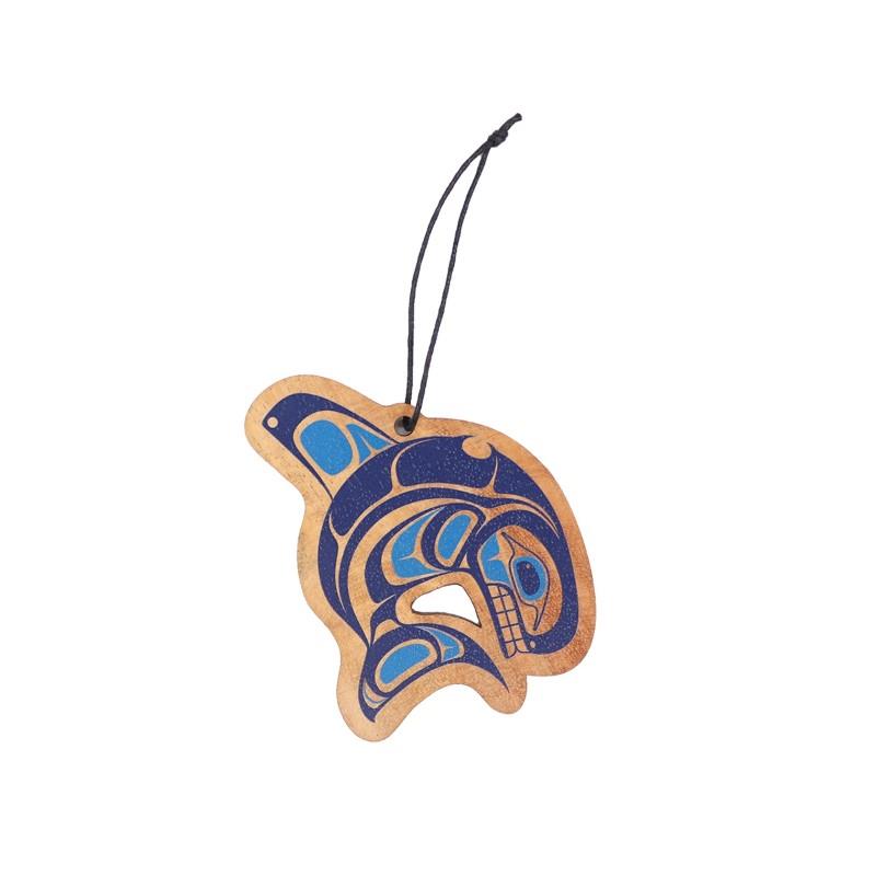 Native Northwest Wood Ornament - Whale
