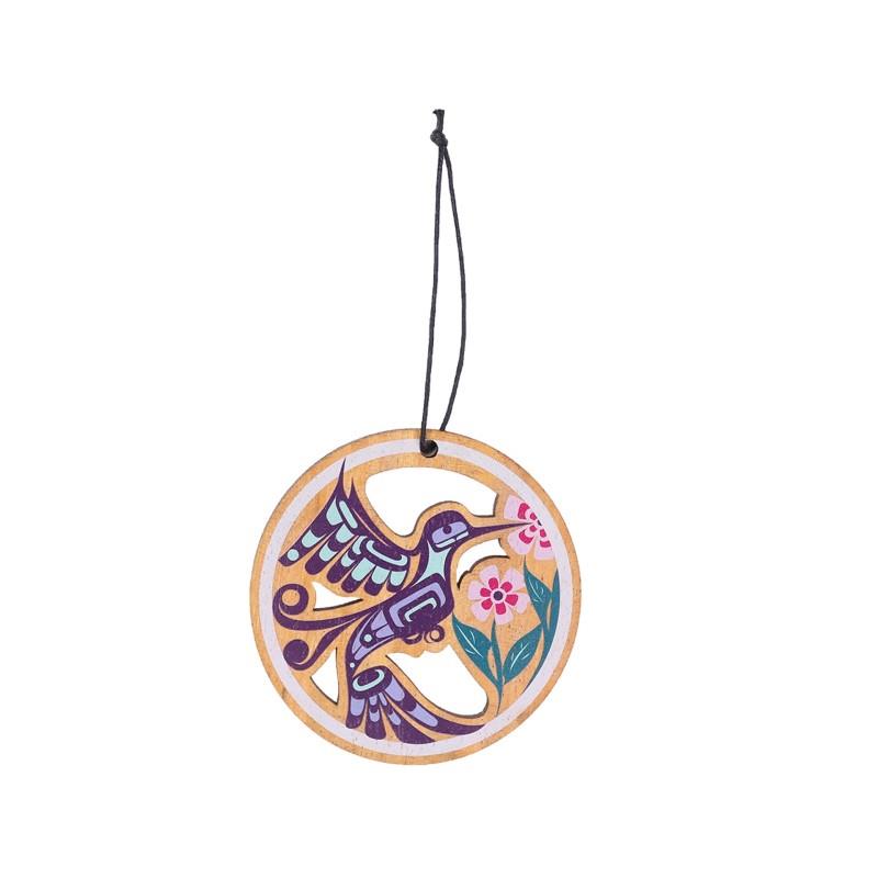 Native Northwest Wood Ornament - Hummingbird
