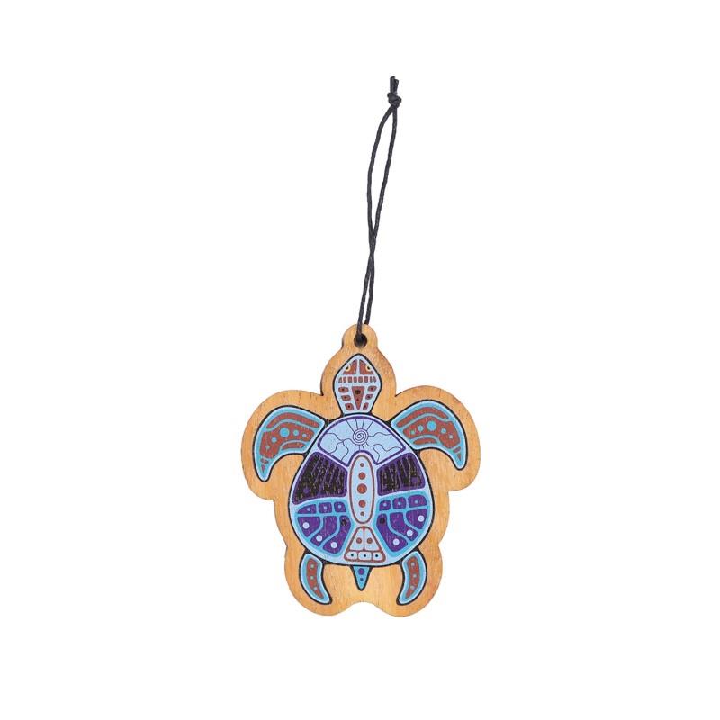 Native Northwest Wood Ornament - Turtle
