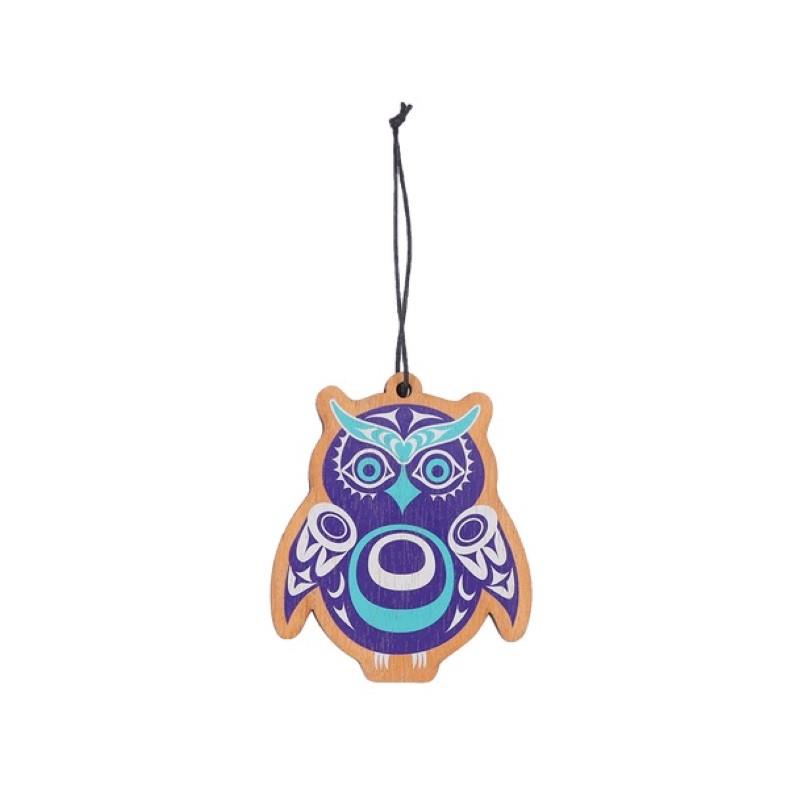 Native Northwest Wood Ornament - Owl