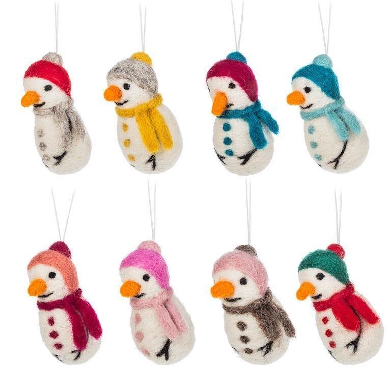 Snowman Ornament - Fair Trade Certified