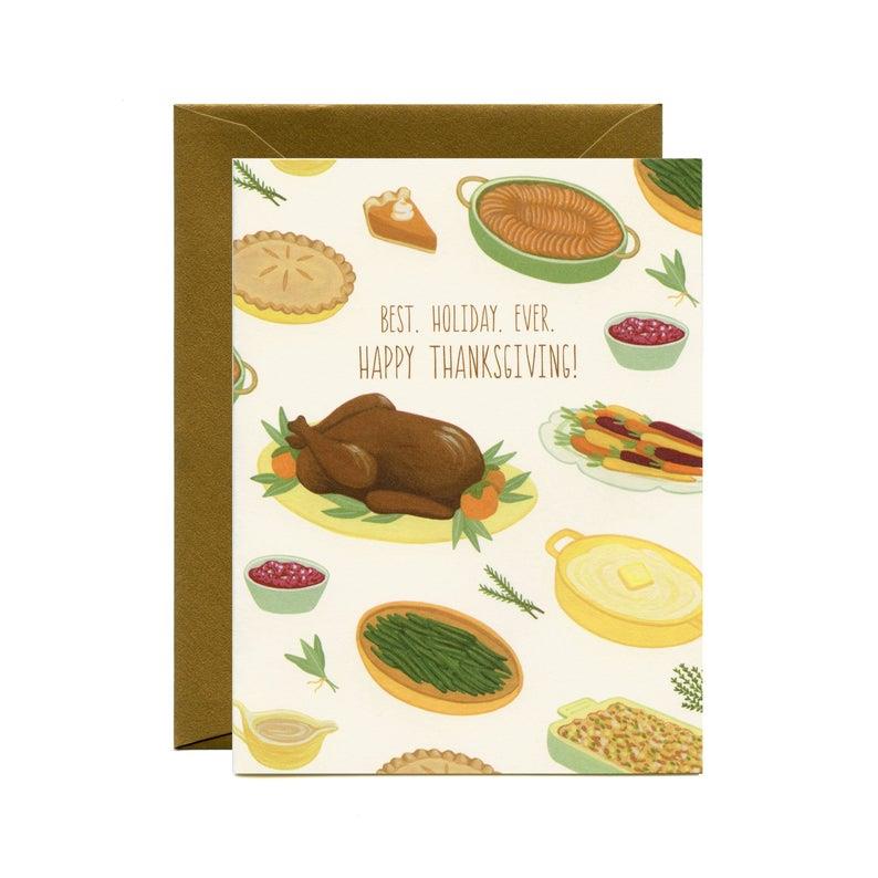 Best Holiday Ever Happy Thanksgiving Card