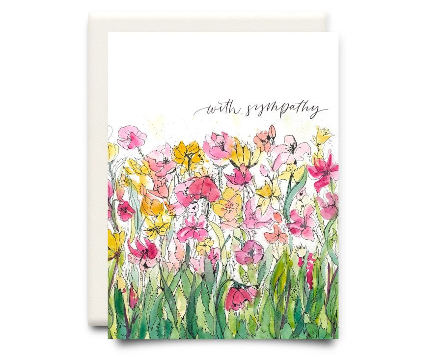 With Sympathy Condolences Greeting Card