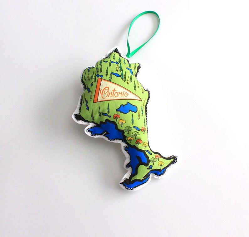 Ontario Map Ornament