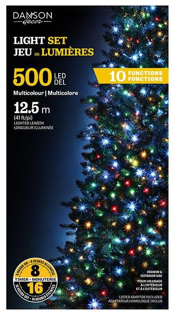 Danson Décor 500 Multi Coloured LED Lights w/Timer