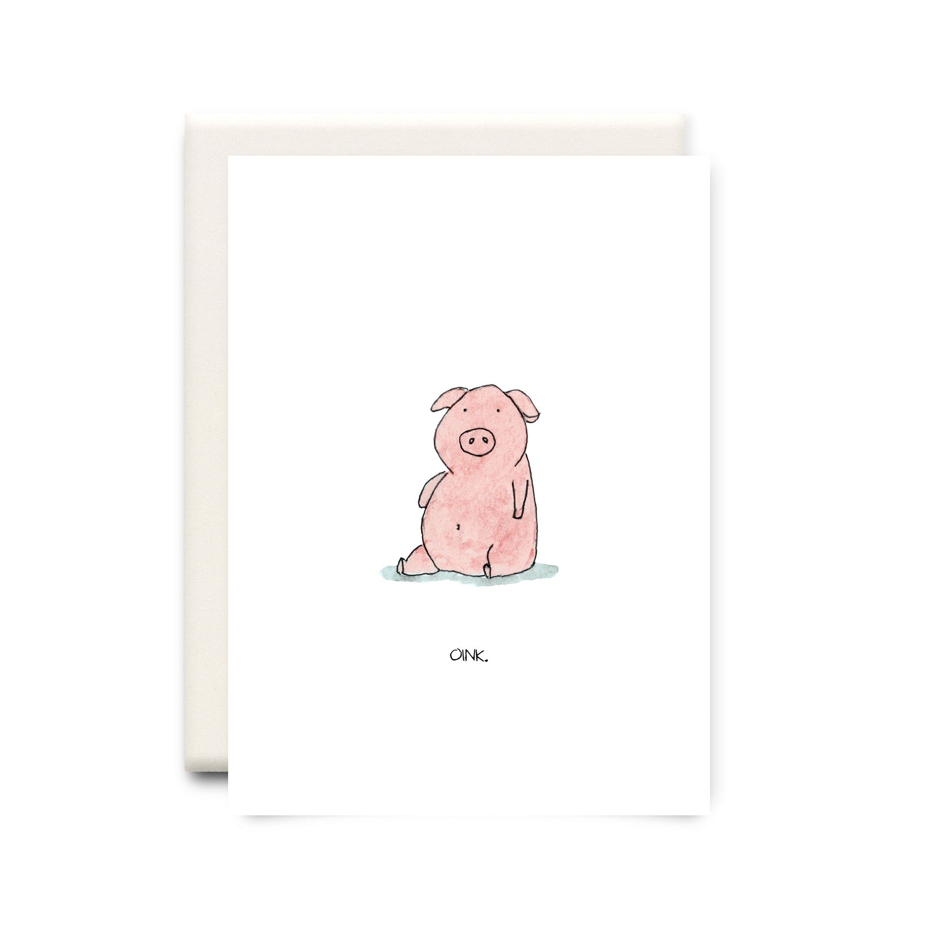 Oink Greeting Card