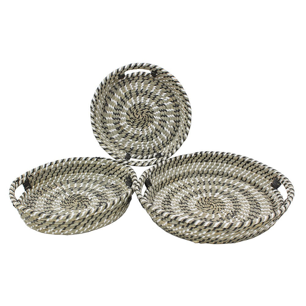 Casablanca Seagrass Round Tray